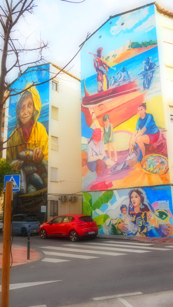 Muralmålningar i stadsdelen El Boquetillo Fuengirola